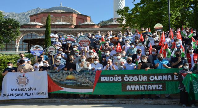 Türk ve Filistin Bayrakları Açıldı