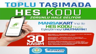 Manisa Kart'ını HES Koduyla Eşleştirmeyenlerin Kartı Kullanıma Kapanacak