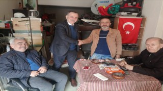 CHP  adayı Semih Balaban İş İnsanı İsmail Çakmak'ı ziyaret etti